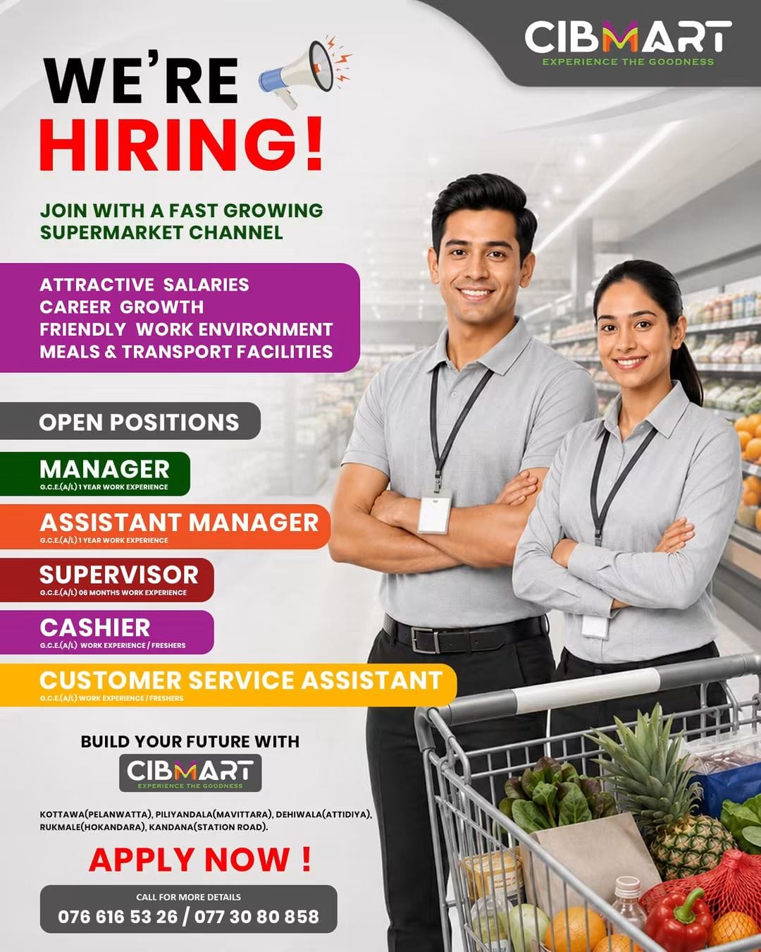Assistant Manager  at CIBMART Banner