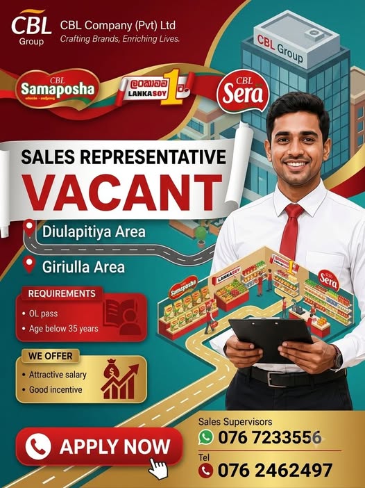 SALES REPRESENTATIVE at SKILLPOTS SRI LANKA Banner