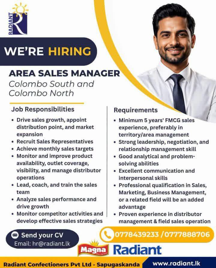 Area Sales Manager  at SKILLPOTS SRI LANKA Banner