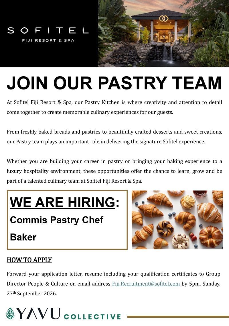 Baker  at Pacific Islands Jobs Banner