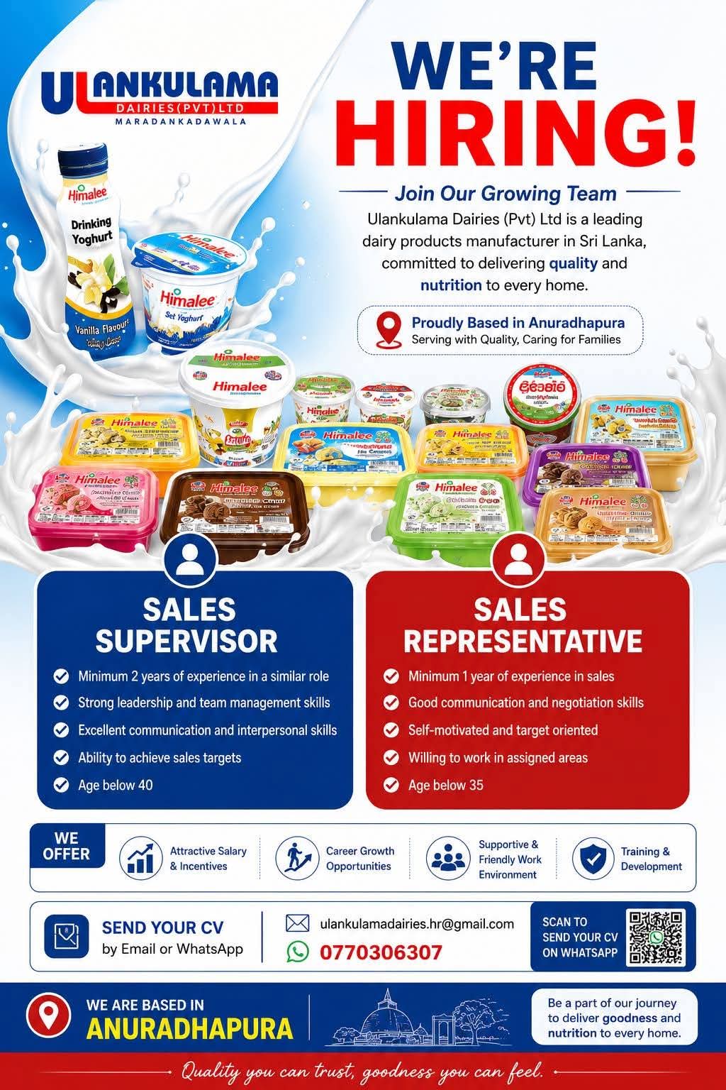 Sales Supervisor  at SKILLPOTS SRI LANKA Banner