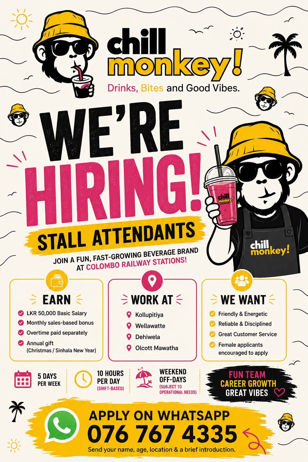 STALL ATTENDANTS at SKILLPOTS SRI LANKA Banner