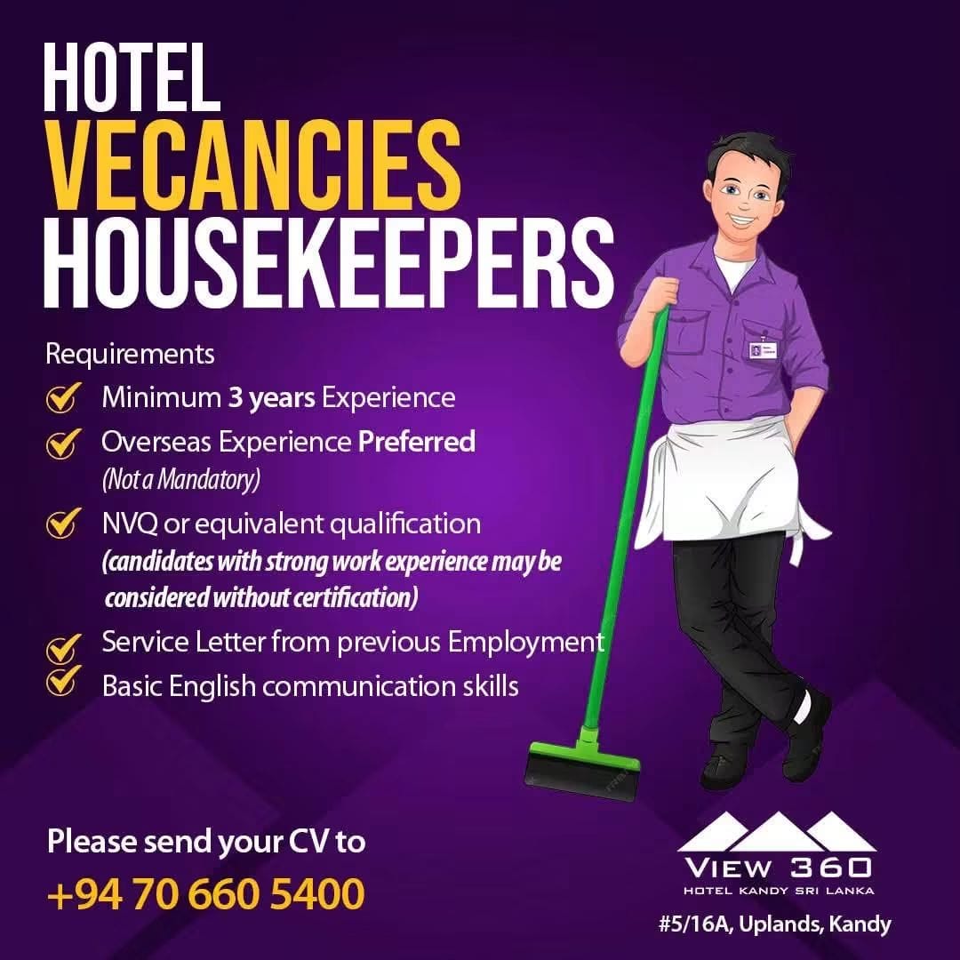 Housekeeping  at View 360 Hotel Banner