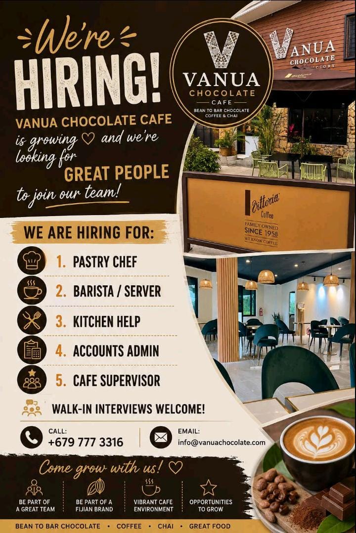 Pastry Chef at Pacific Islands Jobs Banner