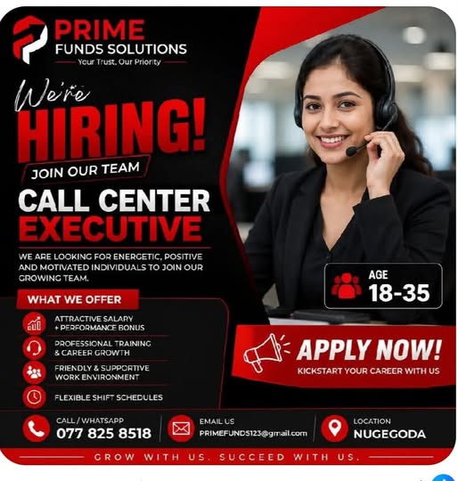 CALL CENTER EXECUTIVE at SKILLPOTS SRI LANKA Banner